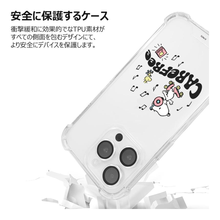 Snoopy Music Bulletproof Jelly Hard ケース iPhone 15 Plus Pro Max 14 SE3 13 mini 12 SE2 11 XS XR X 8 7｜orionsys｜06