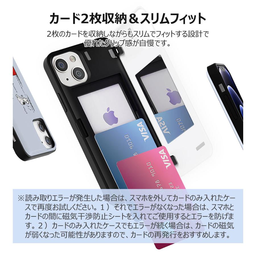 Snoopy Sports Card Door Bumper ケース iPhone 15 Plus Pro Max 14 SE3 13 mini 12 SE2 11 XS XR X 8 7｜orionsys｜03