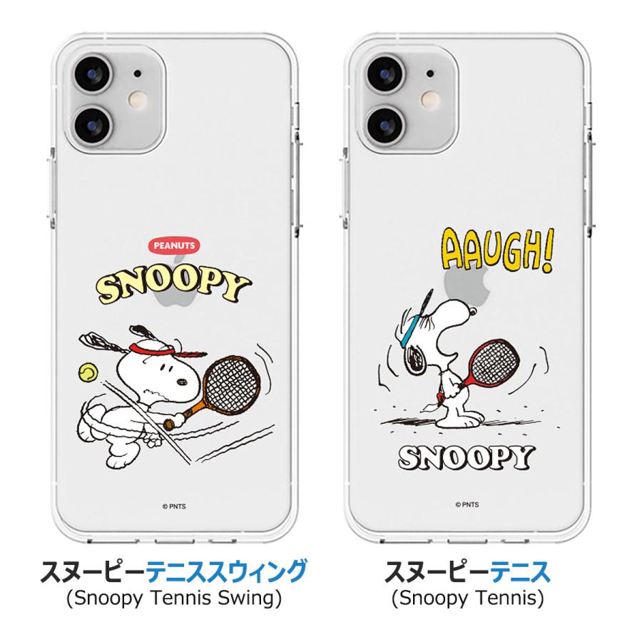 Snoopy Sports Clear Jelly ケース iPhone 15 Plus Pro Max 14 SE3 13 mini 12 SE2 11 XS XR X 8 7｜orionsys｜15