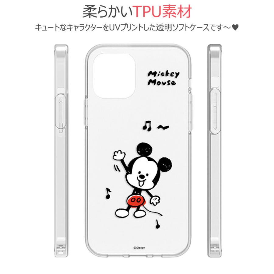 Disney Couple Clear Soft ケース iPhone 15 Plus Pro Max 14 SE3 13 mini 12 SE2 11 XS XR X 8 7 SE 6s 6 5s 5｜orionsys｜03