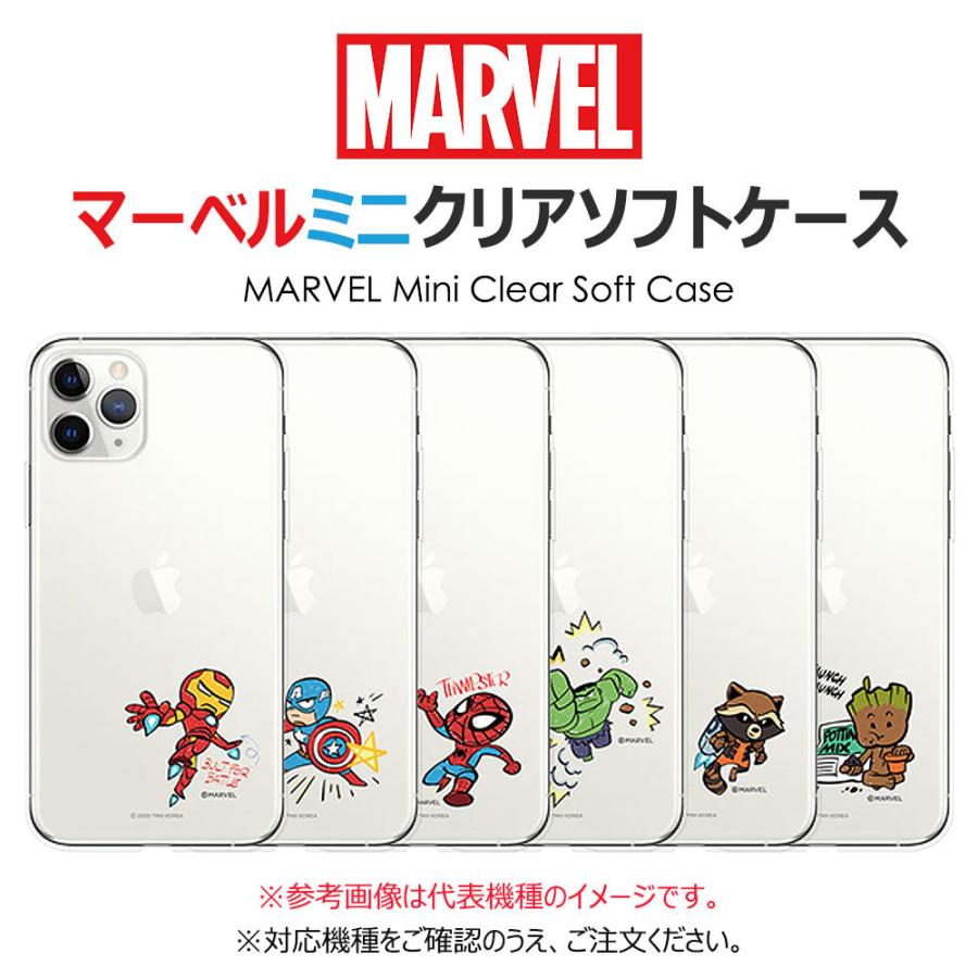MARVEL Mini Clear Soft ケース iPhone 15 Plus Pro Max 14 SE3 13 mini 12 SE2 11 XS XR X 8 7 SE 6s 6 5s 5｜orionsys｜02