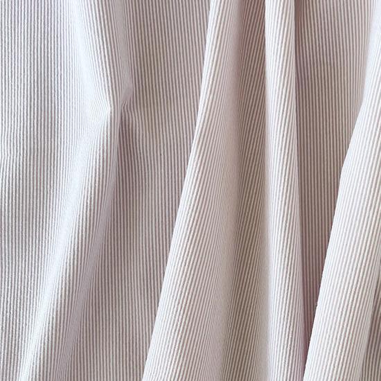 東京事変 スクープ生地　ニュース生地 反物販売】先染め コットンサッカーストライプ 40番手【綿 生地