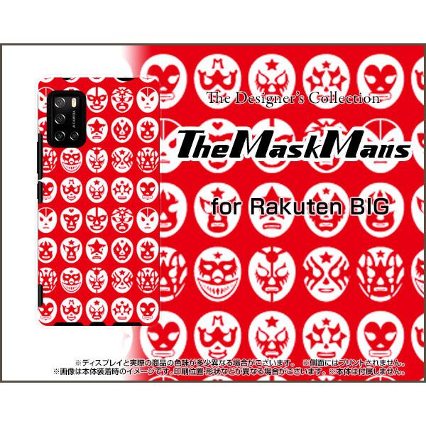 スマホケース Rakuten BIG s 3917JR ラクテン ビッグ エス ハードケース/TPUソフトケース The Mask Mans（レッド） マスク 覆面 プロレス｜orisma