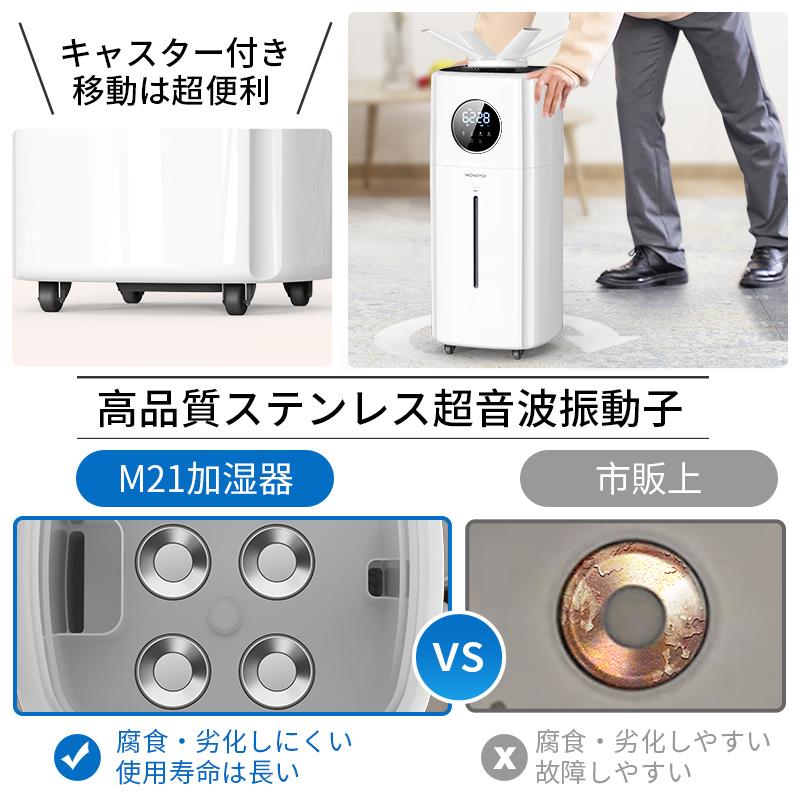 大容量加湿器 4つのノズル付き 業務用対応