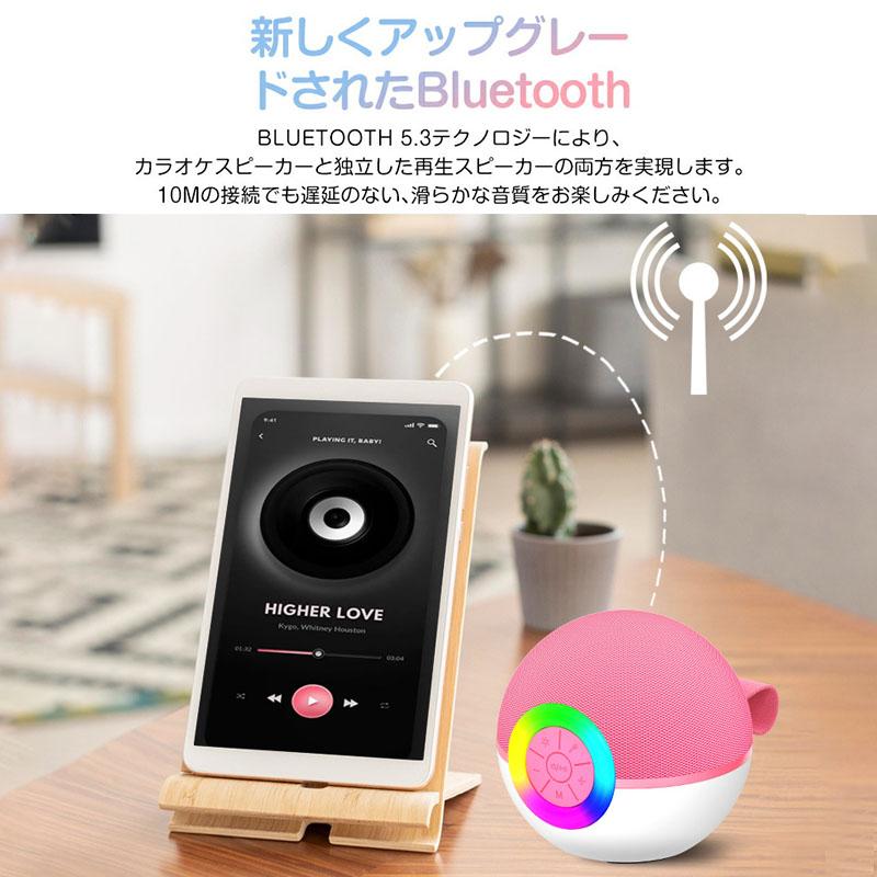 カラオケマイク スピーカーセット 子供用 Bluetooth マイク2本 カラオケマイク スピーカーセット 子供用 Bluetooth マイク2本