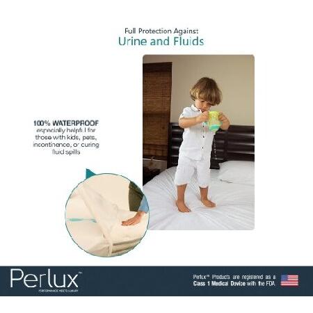 Perlux（パールックス）低アレルギー性 テンセル 100%防水性 マットレスプロテクター、カリフォルニアキング（並行輸入品）