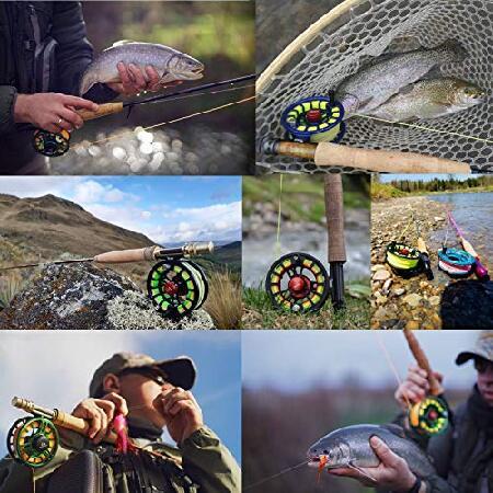 Maxcatch Toroシリーズ フライフィッシングリール ラージアーバー CNC加工アルミ合金ボディ 3/4、5/6、7/8wt ブルー グリーン ブラック 3/4 wt［並行輸入品］ 3/4