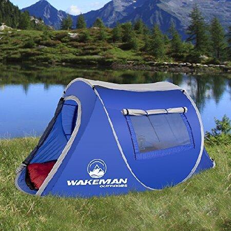 Wakeman Outdoors ポップアップテント ２人用 Water Resistant Barrel Style Tent for Camping With Rain Fly And Carry Bag， Sunchaser 2-person（並行輸入品） Wakeman Outdoors ポップアップテント ２人用 Water Resistant Barrel Style Tent for Camping With Rain Fly And Carry Bag， Sunchaser person 並行輸入品 　