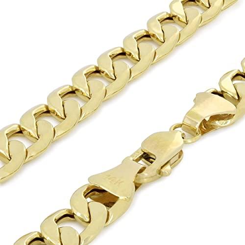 公式 グッズ Nuragold 14Kイエローゴールド 6.5mm キューバカーブリンクチェーンネックレス メンズジュエリー ロブスタークラスプ 20インチ 22インチ 24インチ 26インチ 28イ 【XUR2470712966】(88780円)