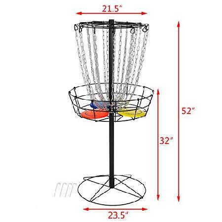 USED CROWN ME ディスクゴルフバスケットターゲット 24チェーン ポータブル 金属製 ゴルフゴール バスケット（並行輸入品） 【6913709062】(24843円)