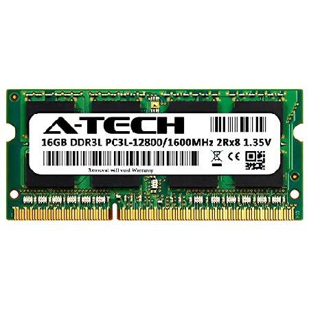 【２点セット】 A-Tech 16GB RAM 交換用 Lenovo 4X70J32868 | DDR3/DDR3L 1600MHz PC3L-12800 2Rx8 1.35V SODIMM 204ピン メモリモジュール 【TMF8910751958】(32019円)