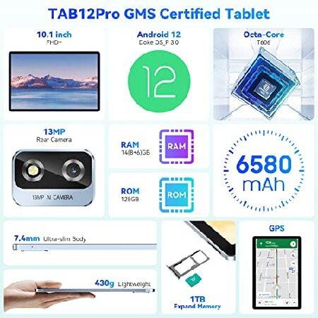Blackview 2023 New Tab12 Pro Android 12 Tablets Tablet 10 inch Tablet  14GB+128GB 1TB Expand Tablet PC,1980 * 1200 FHD+IPS,2.4G/5G WiFi