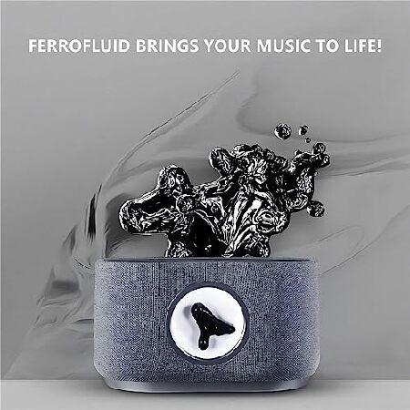 sovenomund Ferrofluid Speakers with Music Visualization - Bluetooth 5.1 Wireless Magnetic Fluid Speaker with 15W Wireless Charging Function Included with Wireless sovenomund Ferrofluid Speakers Music Visualization Bluetooth Magnetic Fluid Speaker 15W Charging Function