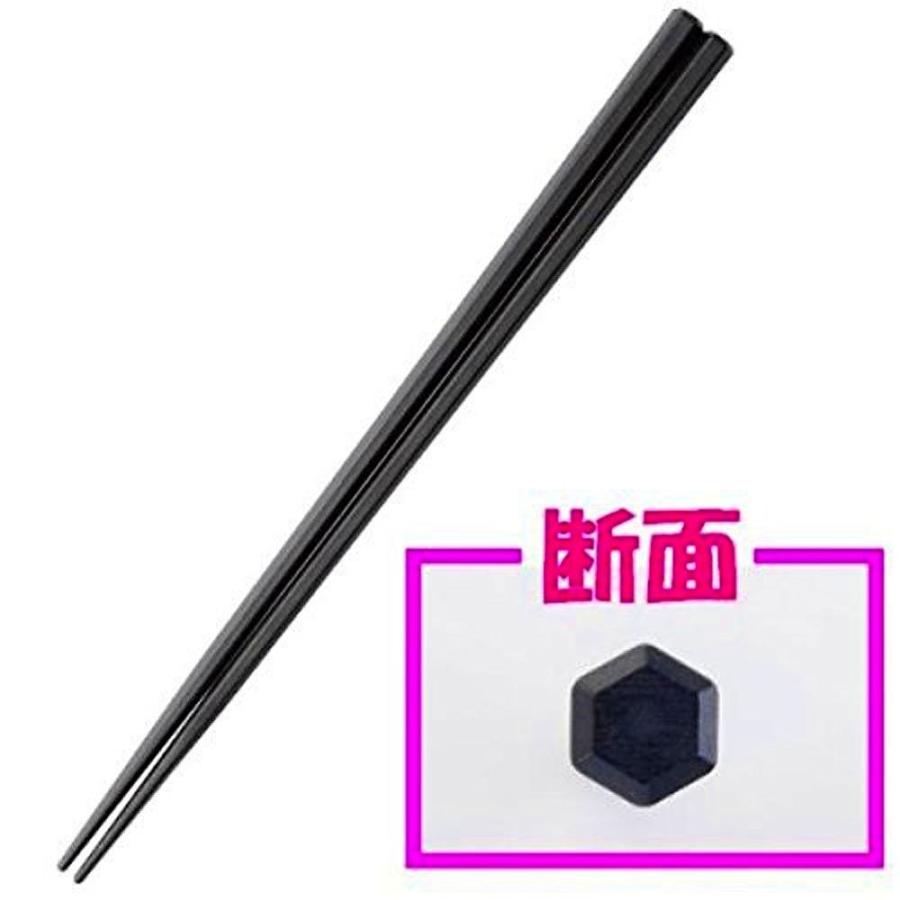 大黒工業 SPS製 リユース箸 23cm [六角] [黒] [10膳入] (耐熱/食洗機対応) |  | 01