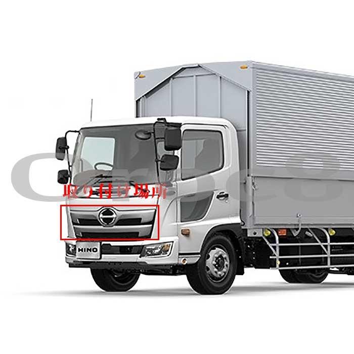 日野 17レンジャー (標準)メッキグリル、メッキバンパーセンター上〖送料無料〗 JET メッキ フロント グリル オールメッキ タイプ 日野 17レンジャー