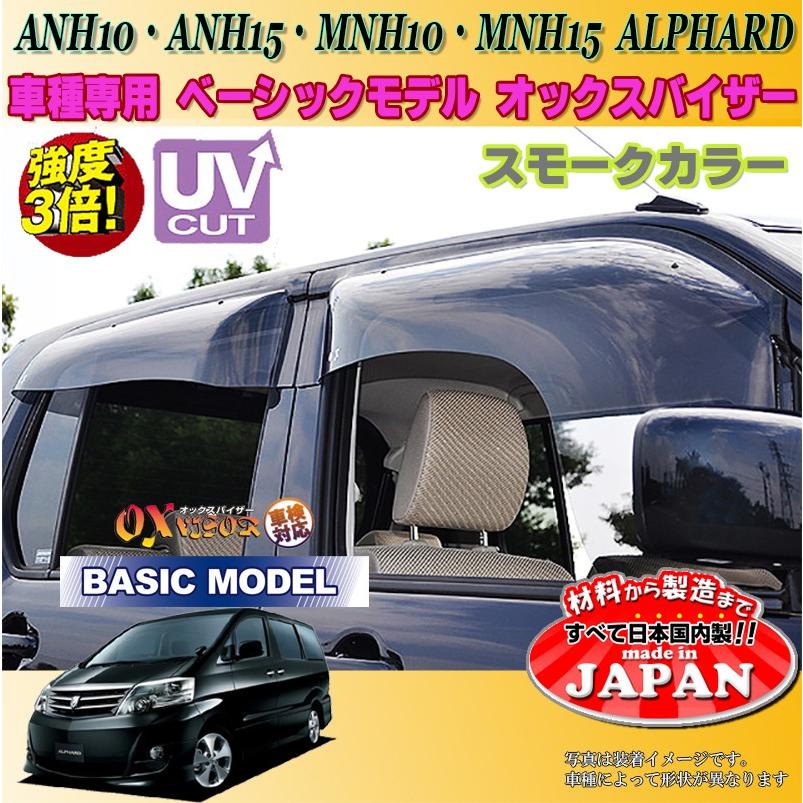 アルファード 10系15系 バイザー アルファード OX バイザー オックスバイザー ANH10・15 MNH10・15