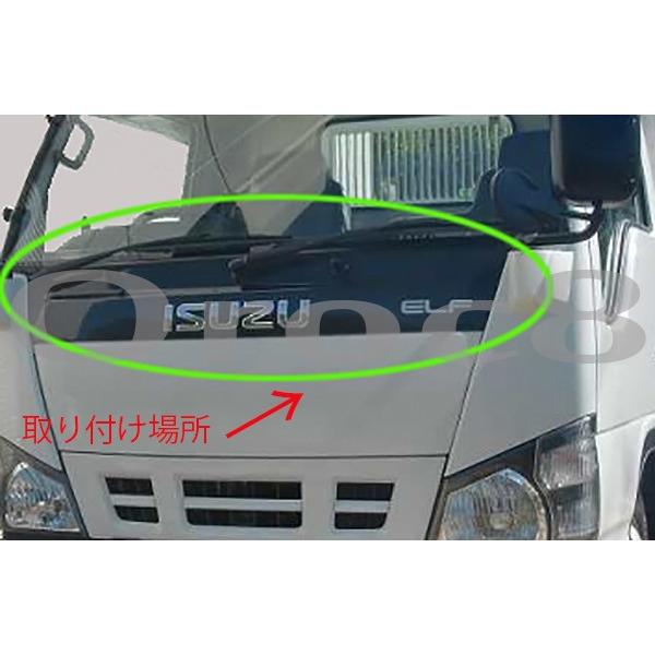 超低 PMエルフ メッキ ワイパーパネル ワイドボディ いすゞ トラック  