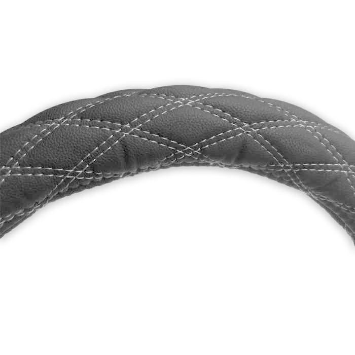 トラック 汎用 ステアリング カバー 40CM 艶無し レザー調 直径 用 ダイヤカット ダブルキルト トラック内装 トラックパーツ トラックハンドルカバー デコトラ