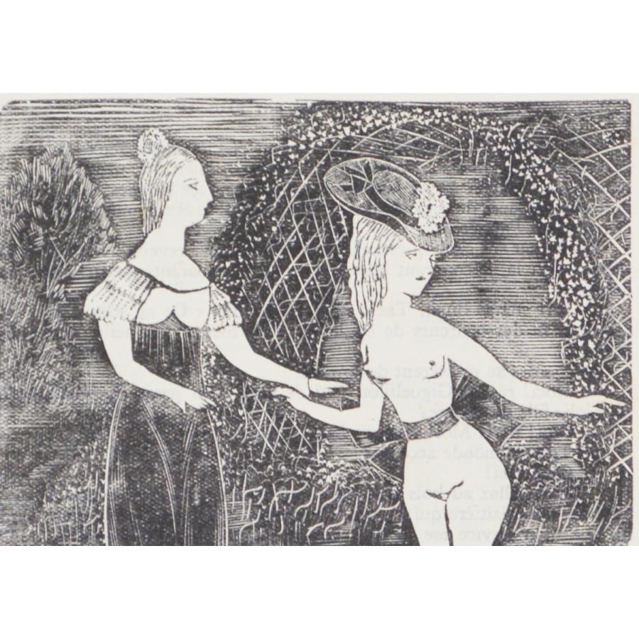 【真作】版画　藤田嗣治　木版画　蜂腰の女　モノクロ版画　抽象女性像　X36 真作】版画 藤田嗣治 木版画 蜂腰の女 モノクロ版画 抽象女性像