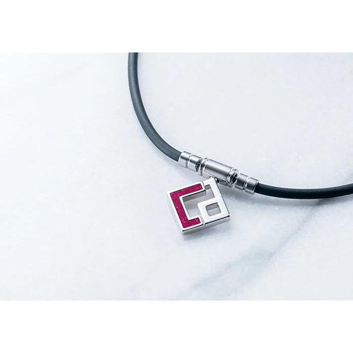 コラントッテ TAO ネックレス AURA ブラック レッドラメ colantotte