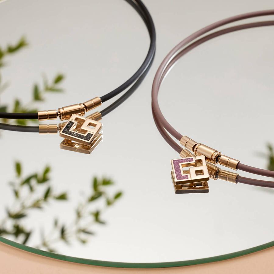 コラントッテ TAOネックレス スリム AURA mini ブラックラメ