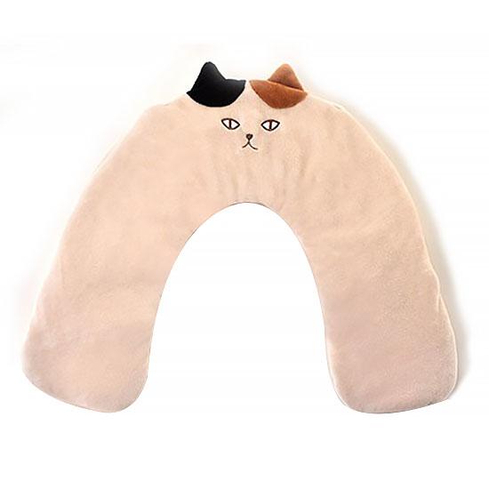 HFネックピローHOT&COOL ひつじ しろくま みけねこ うさぎ ラベンダー