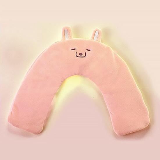 HFネックピローHOT&COOL ひつじ しろくま みけねこ うさぎ ラベンダー