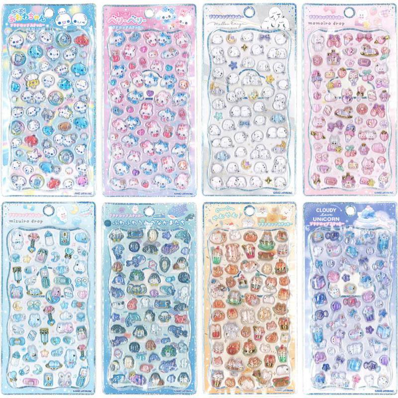 カミオジャパン 金箔押し 立体シール プチドロップステッカー あわわ