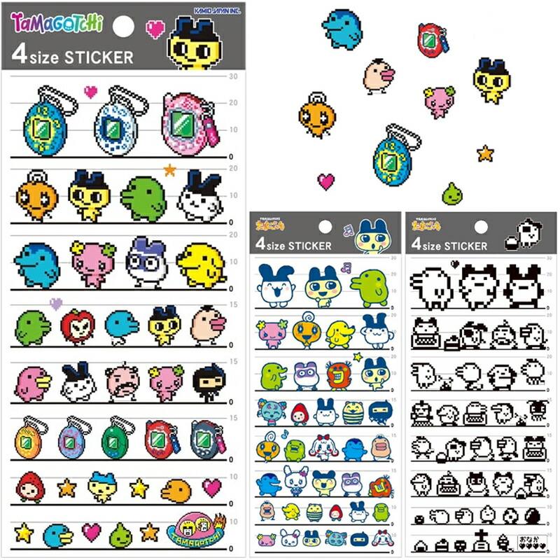 カミオジャパン 4size STICKER たまごっち カラードット ゲーム