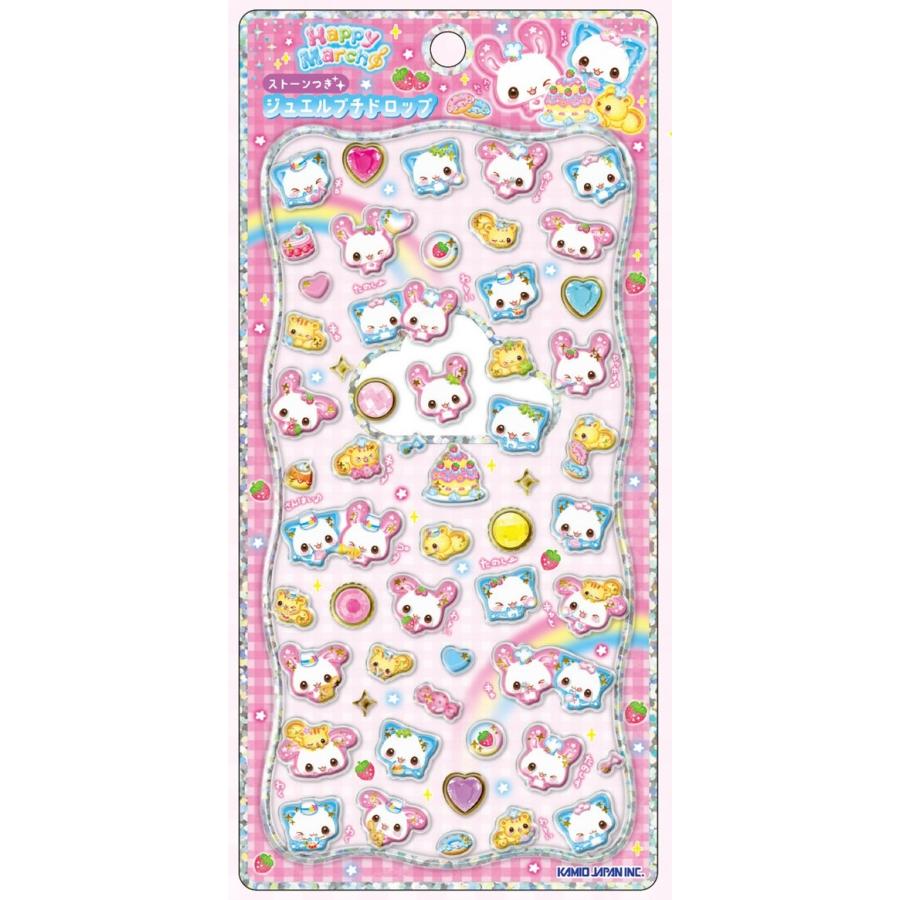 カミオジャパン ジュエルプチドロップステッカー 動物 うさぎ スイーツ