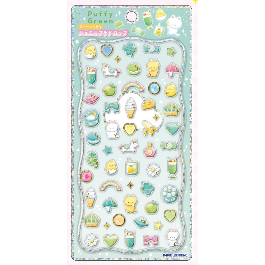 カミオジャパン ジュエルプチドロップステッカー 動物 うさぎ スイーツ