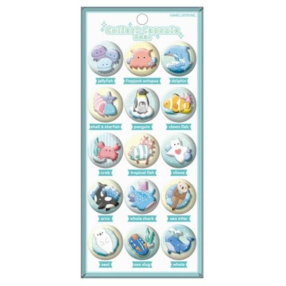 カミオジャパン COLLECT CAPSULE SEAL 立体 フレークシール カプセル型
