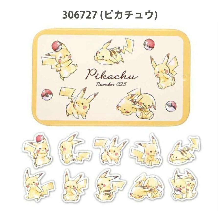カミオジャパン 缶ケースシール フレークシール ポケモン ピカチュウ