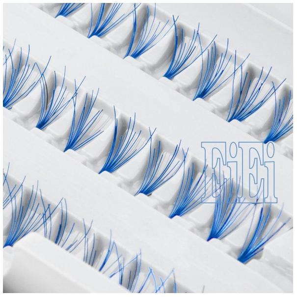 まつげエクステ、まつげフレア、植えまつげ、モテまつげ、長さ6ｍｍ〜14ｍｍあり、60本入り ブルー |  | 05