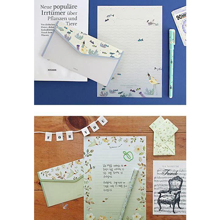 即日発送/北欧 レターセット 便箋 6枚 封筒 3枚 レターパック お手紙