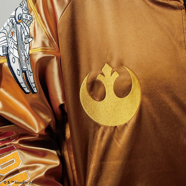 STAR WARS スター・ウォーズ ブラウンアグレッシブ スカジャン 刺繍