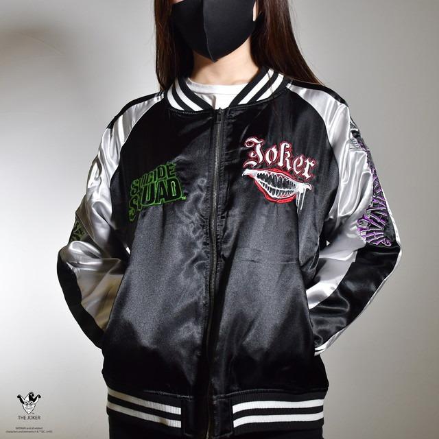 DC ダークジョーカー スカジャン L 3L 刺繍 キャラクター キャラジャン