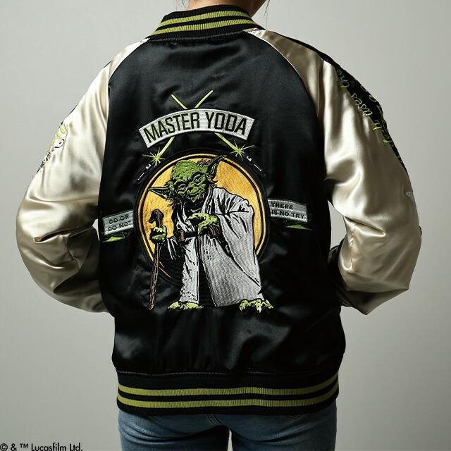 STAR WARS スター・ウォーズ ヨーダ グレートグリーン スカジャン 刺繍