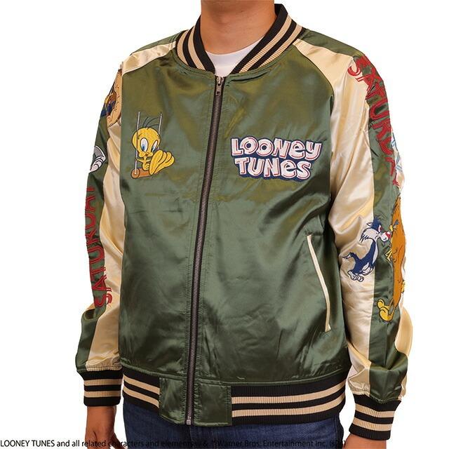 スカジャン 刺繍 キャラクター キャラジャン メンズ スタジャン