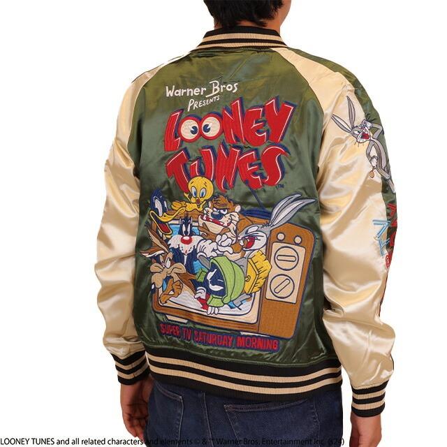 スカジャン 刺繍 キャラクター キャラジャン メンズ スタジャン