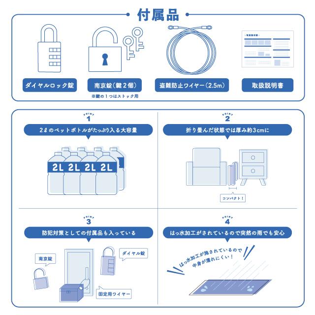 送料無料 宅配ボックス 折りたたみ 防水 置き配ボックス デリバリー