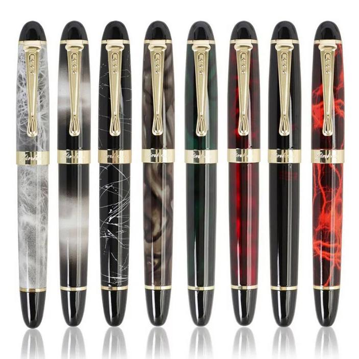 JINHAO 正規輸入品 ジンハオ X450 万年筆 水性ペン 両用式万年筆 握り
