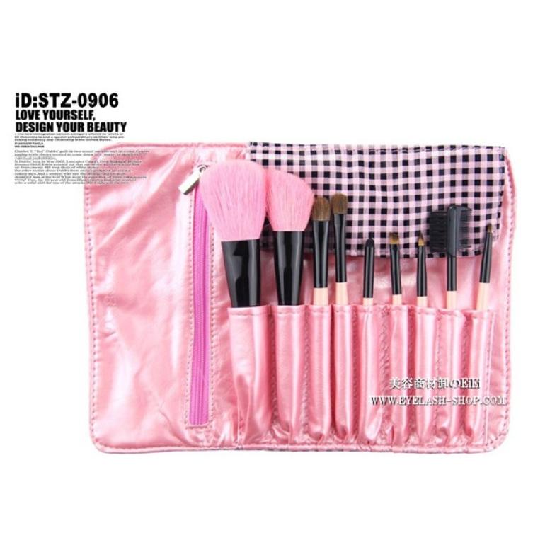 在庫処分 時間限定セール 9本メイクブラシセット 化粧ブラシセット