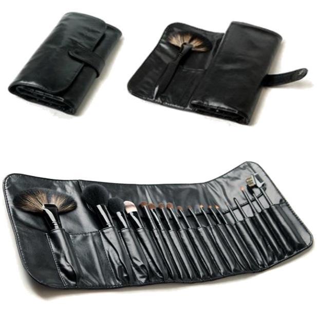 18本メイクブラシセット ブラシ収納ケース付 18本ブラシセット 18本
