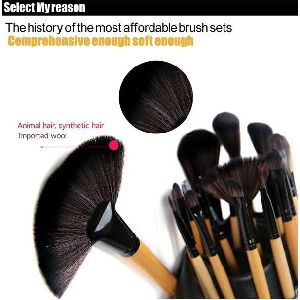 24本メイクブラシセット 化粧ブラシセット メイクブラシ収納ケース付