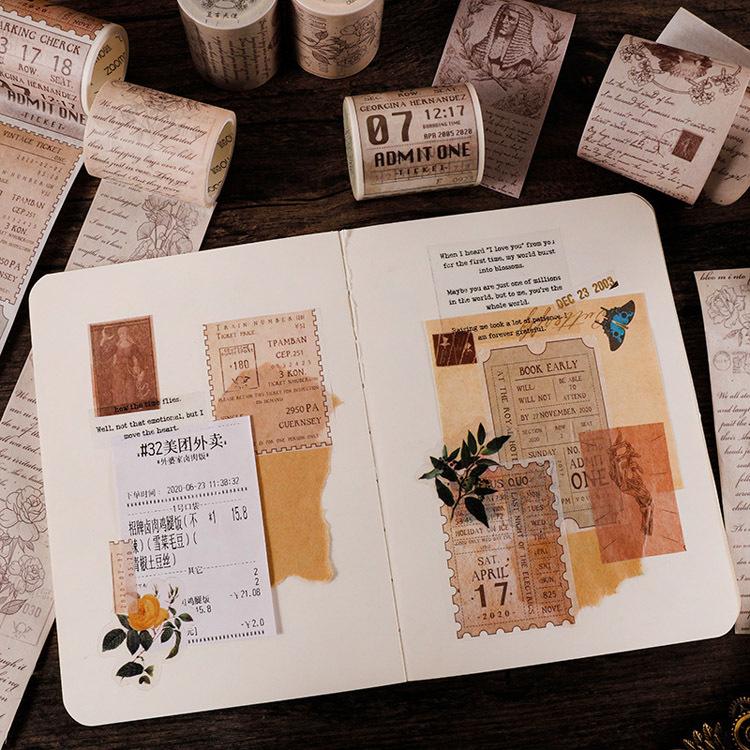 即日出荷 海外 マスキングテープ 珍しい ◇幅5cm 15種類◇ 透ける 英語