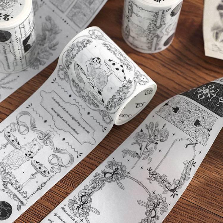 即日出荷 珍しい 幅広6cm マスキングテープ ヴィンテージ 海外 外国