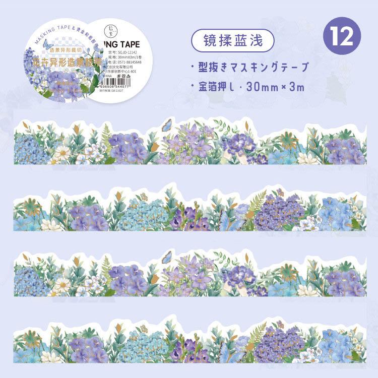箔押し マスキングテープ ダイカット 30mm 幅広 型抜き 箔押し マスキングテープ ダイカット 30mm 幅広 型抜き