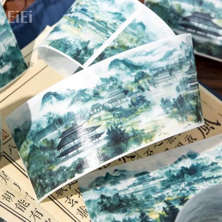 マスキングテープ シームレス 幅広60mm 特油 凹凸 立体感 光沢感 寺 城