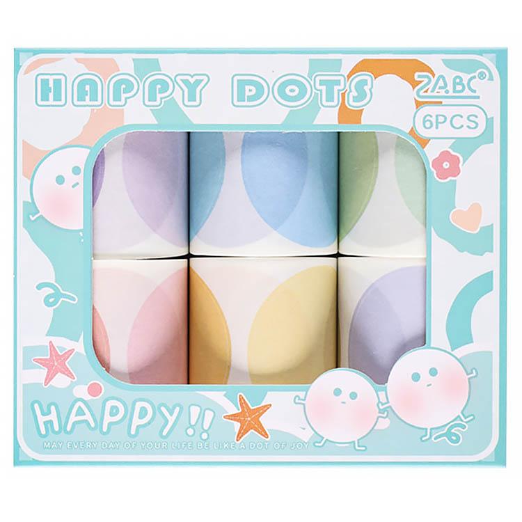 型抜き 柄違い6ロール 買い得セット ダイカット マスキングテープ 幅広